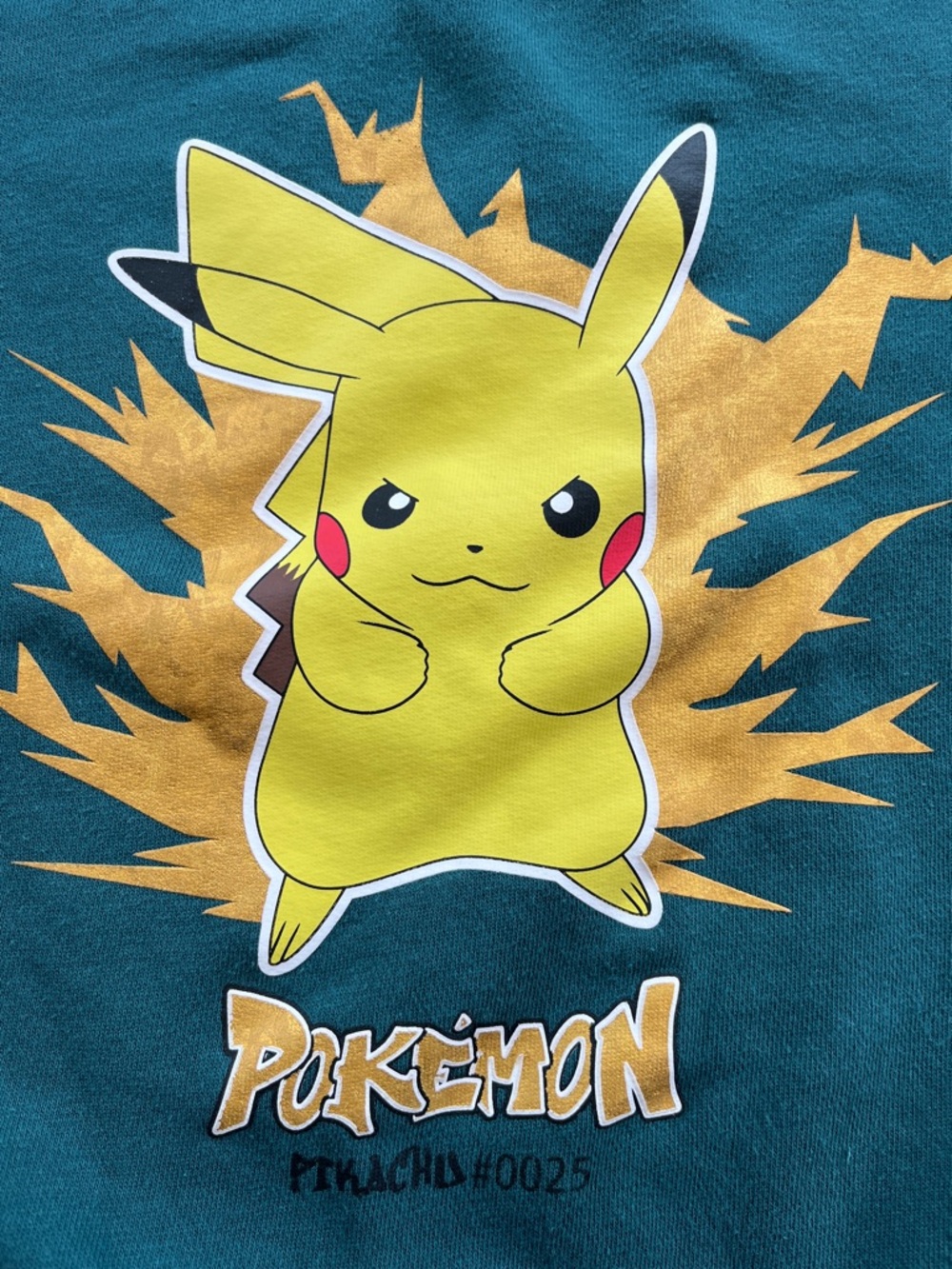 Kids' H&M Teal Pikachu Sweatshirt - Picture 3 of 10